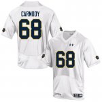 Notre Dame Fighting Irish Men's Michael Carmody #68 White Under Armour Authentic Stitched College NCAA Football Jersey PJO0199WK